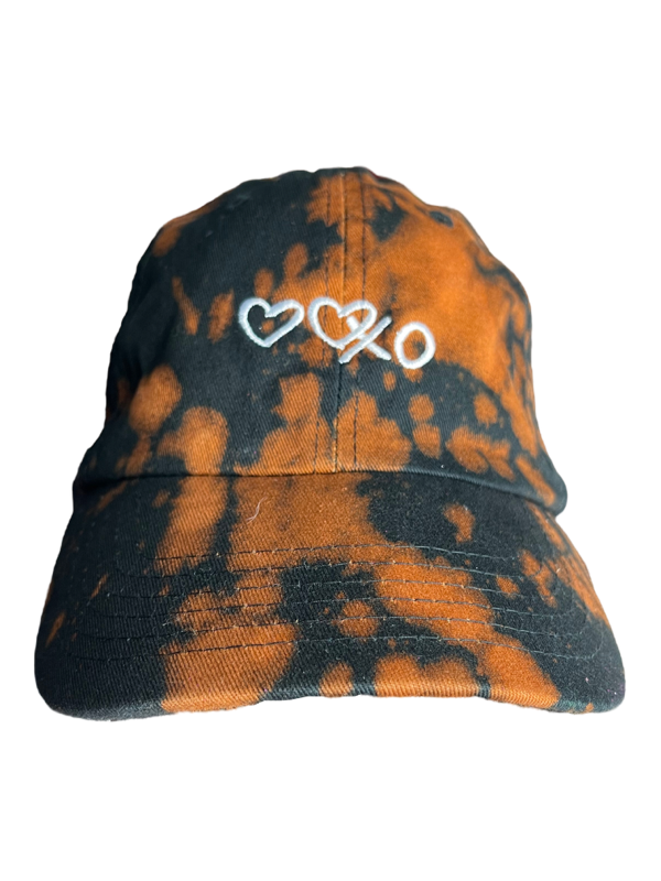 XO Distress Print Hat