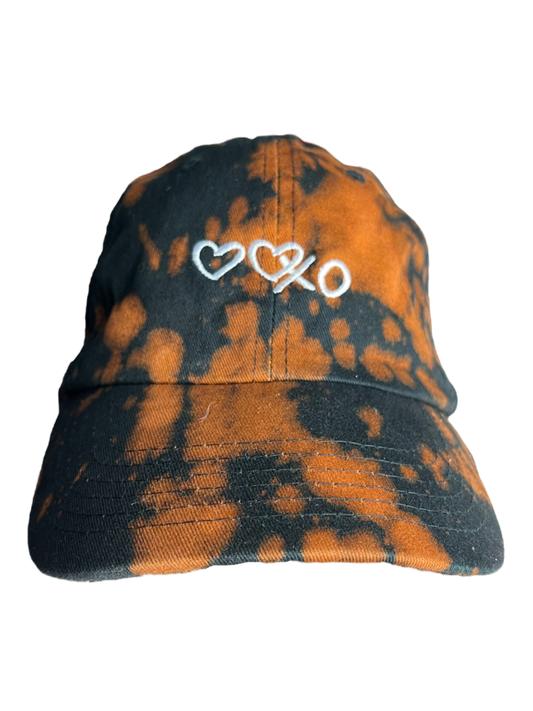 XO Distress Print Hat